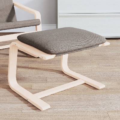 vidaXL Podnožka 51 x 41 x 40 cm textil [351062] taupe