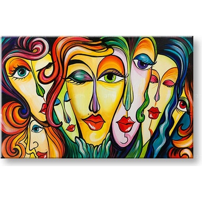 Maľovaný obraz na stenu ŽENY - 120×80 cm / Premium 4 cm