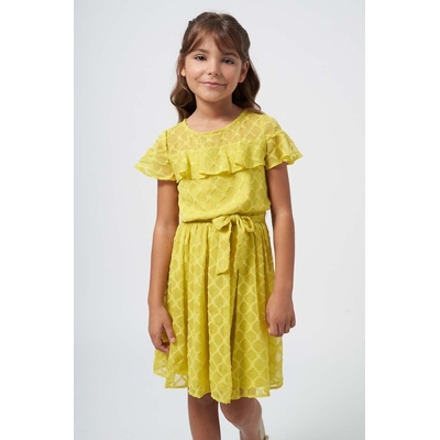 Mayoral Детска рокля Mayoral в жълто къса разкроена (6948.8B.Junior.PPYH)