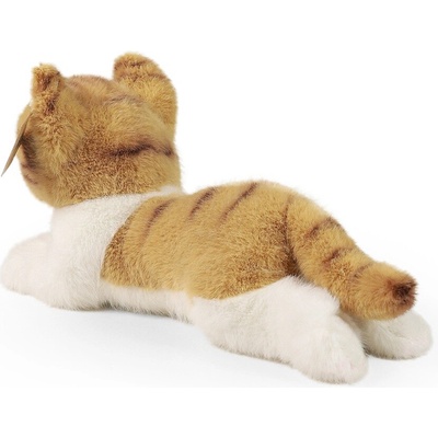 Eco-Friendly mačka ležiaca hnedo biela 20 cm