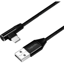 Logilink CU0137 USB 2.0 USB-A male - USB-C (90° angled) male, 0.3m