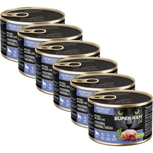 RAFI Super Rafi Cat Adult P&F Quail and Rabbit liver 6 x 185 г