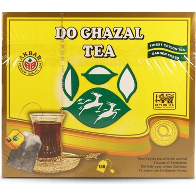 Akbar čaj Do Ghazal s kardamónom 100 vrecúšok