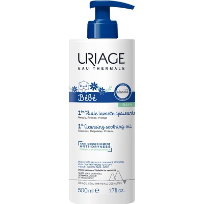 Uriage Bébé 1st Cleansing Soothing Oil čistiaci penivý olej pre deti 500 ml