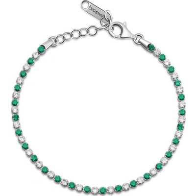 BROSWAY strieborný náramok Fancy Life Green BWFLG127