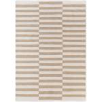 Hanse Home Бял/светлокафяв двустранен/ръчно изработен вълнен килим 160x230 cm Vika - Hanse Home (106469-160x230)