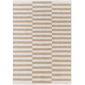Hanse Home Бял/светлокафяв двустранен/ръчно изработен вълнен килим 160x230 cm Vika - Hanse Home (106469-160x230)