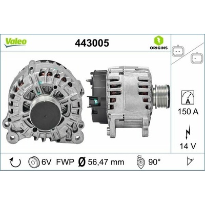 Alternátor VALEO 443005