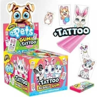 JohnyBee žvýkačky fancy gum tattoo 1kg