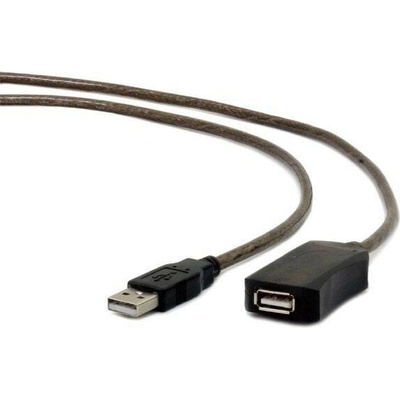 Gembird aktívny predlžovací kábel USB 2.0 (M-F), 10 m, čierny
