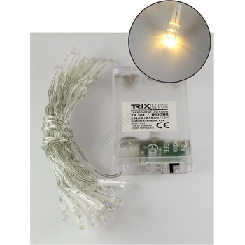 Baterie Centrum LED Коледен гирлянд 20xLED/2 функции 2, 4m топло бяло (BC0226)