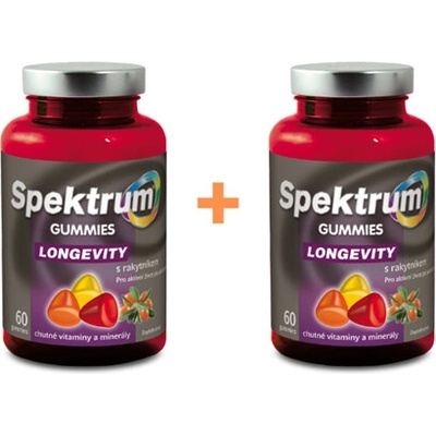 Spektrum gummies LONGEVITY vánoční dvojbalení 60+60 kapslí