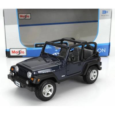 MAISTO JEEP WRANGLER RUBICON OPEN 2012 - BLUE MET 1:27
