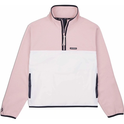 Converse POPOVER 1/2 ZIP TOP Růžová Bílá Černá