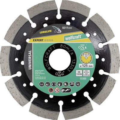 Wolfcraft diamantový rezný kotúč 125 mm 8311000