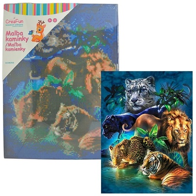 Diamantové malování - Šelmy 30 x 40 cm