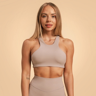 GymBeam BeastPink Спортен сутиен Sports Bra Ash XL