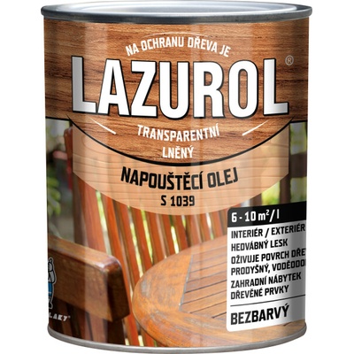 Lazurol S1039 napouštěcí olej, přírodní, 0,75 l