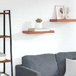 vidaXL Стенен рафт Монтиране на стена Червено 60 x 23, 5 x 3, 8 cm (42019926)