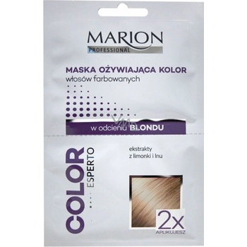 Marion revitalizing colored blonde hair revitalizační maska na vlasy limetka a len 2 x 20 ml