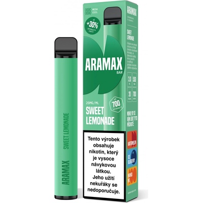 Aramax Bar 700 Sweet Lemonade 20 mg 700 potáhnutí 1 ks