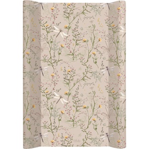 KikkaBoo Твърда PVC подложка за повиване 50х80см Secret Garden Beige (31108060114)