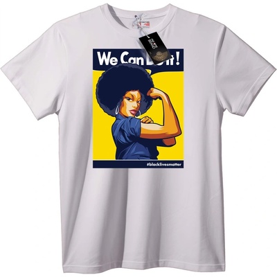 NOONEBRAND Тениска Можем да го направим! Black Lives Matter - S, Black
