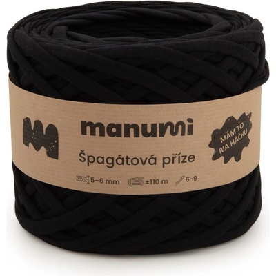 Manumi špagátová příze černá - 1 ks