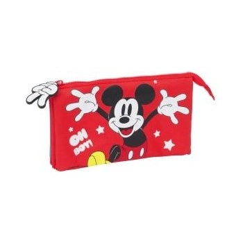 Mickey Mouse Clubhouse Двоен Моливник Mickey Mouse Clubhouse Fantastic Син Червен 22 x 12 x 3 cm