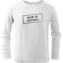 Dragowa detské dlhé tričko Made in Slovakia biela