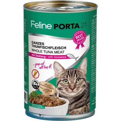 Feline Porta 21, 6 x 400 g - Tuniak s morskými riasami