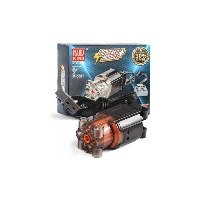 Mould King M-0001 Elektromotor Furious Hyper speed L Čierny