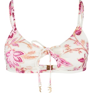 Seafolly Дамско бикини горнище Seafolly Women's Silkroad Drawstring Keyhole Bralette Bikini top - Parfait Pink - размер 32 (EU) (150-2912-0211)