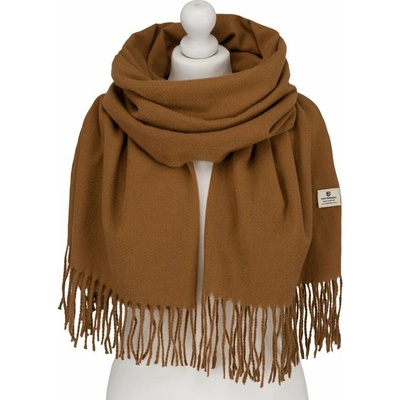 Cedar hnědá teplá dlouhá zimní šála