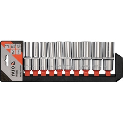 YATO YT-38861 Sada 1/2" šesťhranných hlavíc 10ks 10-24 mm