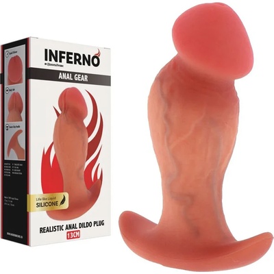 Анален плъг, хиперреалистичен и супер мек, 13см - Inferno Butt Plug (D-245548)