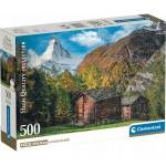 Clementoni -CLE puzzle 500 Compact Charming Matterhorn 35597