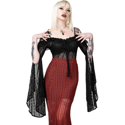 Killstar Melisanda Bardot černá