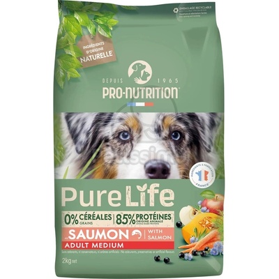Pro-Nutrition PureLife Adult Medium суха храна за кучета - сьомга 2 кг