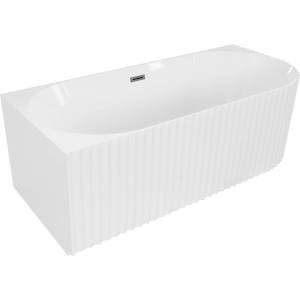 Mexen Gia самостоятелна ъглова вана с оребрена лява страна 170 x 80 см, бял (52701708000L-66)