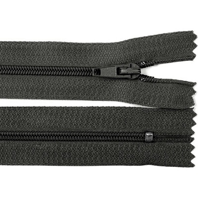 Špirálový zips šírka 3 mm dĺžka 20 cm autolock Farba: 305 šedá uhlová