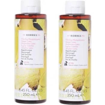 KORRES Промо Ароматен душ-гел Джинджифил и Лимон , Korres Ginger Lime Shower Gel 2x250ml