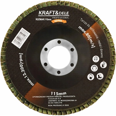 Kraft & Dele Brúsny lamelový kotúč 115 mm P40 KD960