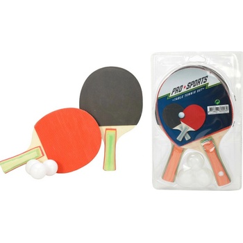 stolný tenis 2 rakety + 3 loptičky v taške 26x17cm
