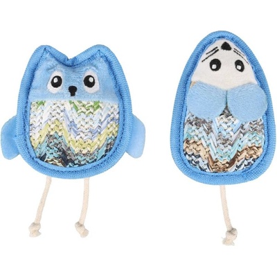 Flamingo Kagra sova/myš modrá s provázkem 8 x 8,1 x 2,7 cm