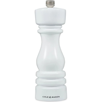 Cole & Mason London White Gloss Precision+ mlýnek na pepř 18 cm