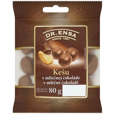 Dr. Ensa Kešu v mléčné čokoládě 80 g
