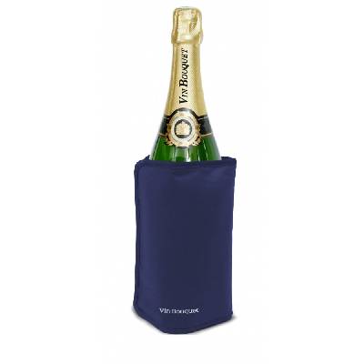 Охладител за бутилки Vin Bouquet с гел - 18.5 х 16 х 2 см - син (VB FIE 646)