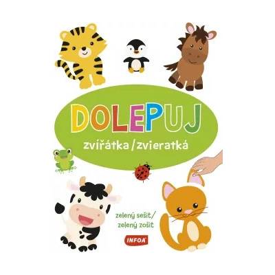 Dolepuj zvířátka / zvieratká - zelený sešit / zelený zošit