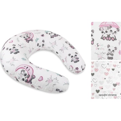 Bellatex Povlak na dojčiaci vankúš medvídek panda